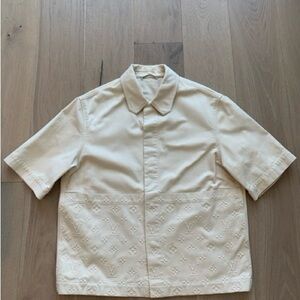 Louis Vuitton monogram workwear denim short sleeve shirt sz XL 1AAUO9 Men